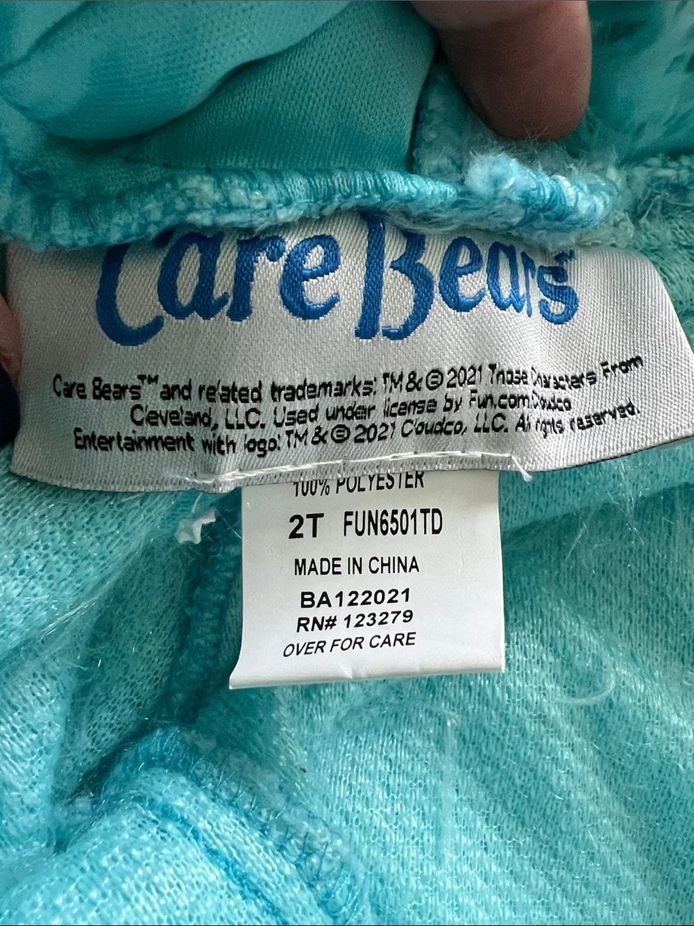 Care Bears Toddler Retro Bedtime Bear Halloween Costume Dress Up Size 2T